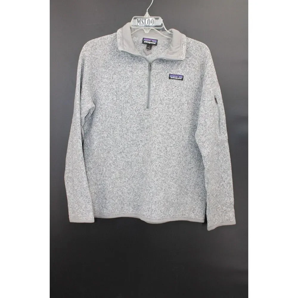 Patagonia Womens 1/2 Zip Better Sweater Size Large GRAY - Picture 2 of 8